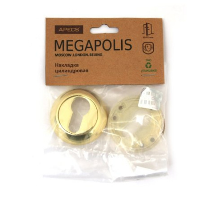Накладки цилиндровые Megapolis DP-C-0802-G